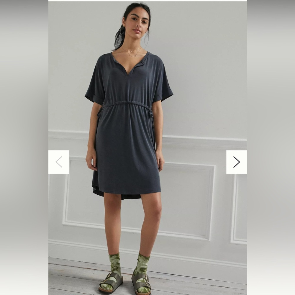 Anthropologie Saturday/Sunday Nanette Gray Tunic Dress size small